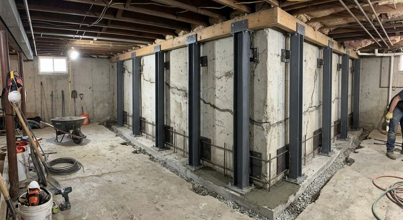 Basement Stabilization in Apollo Beach, FL