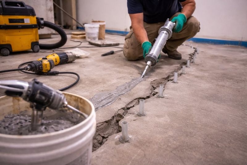 Cracked Basement Floor Repair in Apollo Beach, FL