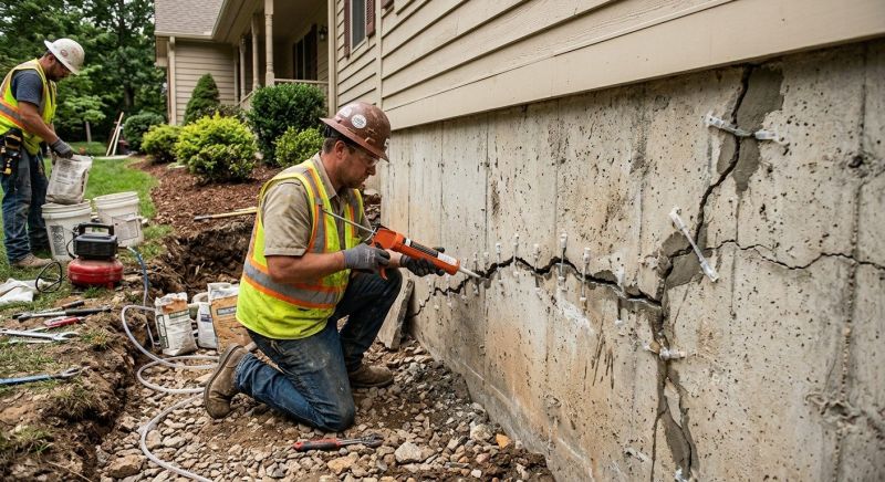 Foundation Crack Sealing in Apollo Beach, FL