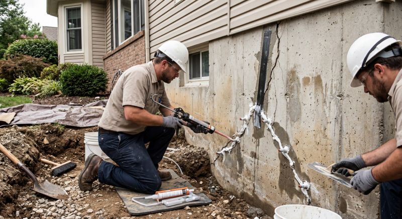 Foundation Crack Sealing in Apollo Beach, FL
