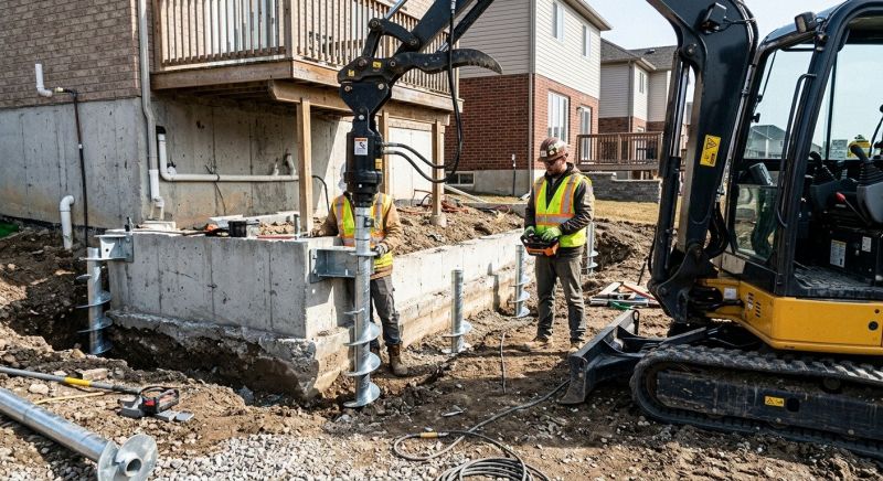Helical Piers Installation in Apollo Beach, FL