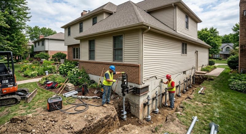 Helical Piers Installation in Apollo Beach, FL