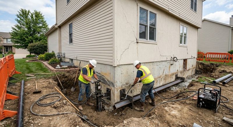 Sinking Foundation Repair in Ellenton, FL